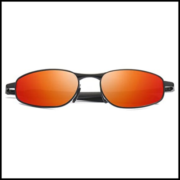 Polarized Sunglasses Metal Frame UV400 Protection Wrap Around main image 4